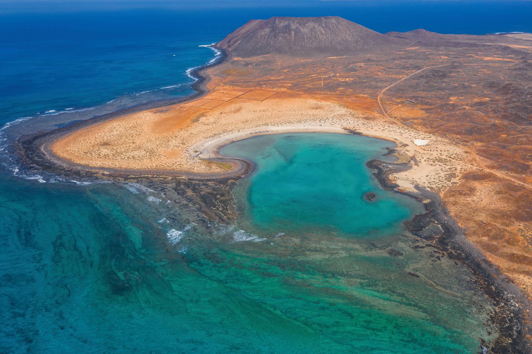 Insel Lobos Fuerteventura von oben